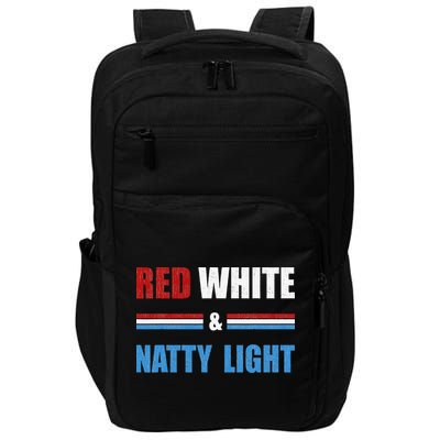 Red White & Natty Light For Wo Beer Lovers amusing Impact Tech Backpack