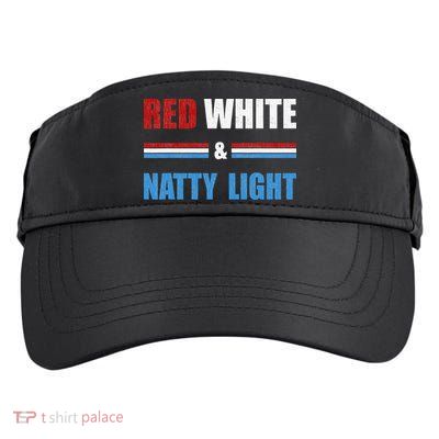 Red White & Natty Light For Wo Beer Lovers amusing Adult Drive Performance Visor