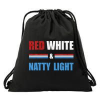 Red White & Natty Light For Wo Beer Lovers amusing Drawstring Bag