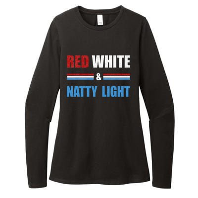 Red White & Natty Light For Wo Beer Lovers amusing Womens CVC Long Sleeve Shirt