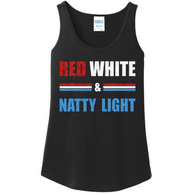 Red White & Natty Light For Wo Beer Lovers amusing Ladies Essential Tank