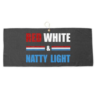 Red White & Natty Light For Wo Beer Lovers amusing Large Microfiber Waffle Golf Towel