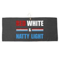 Red White & Natty Light For Wo Beer Lovers amusing Large Microfiber Waffle Golf Towel