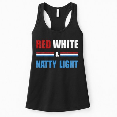 Red White & Natty Light For Wo Beer Lovers amusing Womens Tank Top