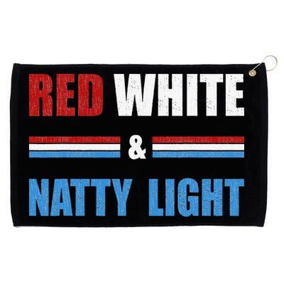Red White & Natty Light For Wo Beer Lovers amusing Grommeted Golf Towel