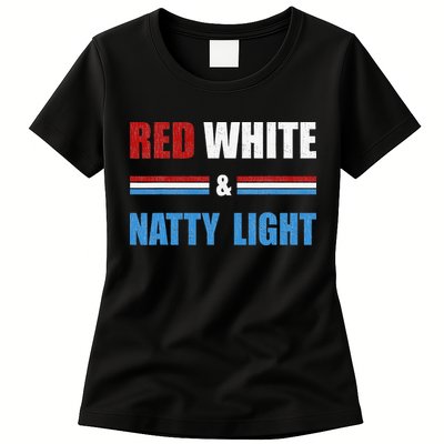 Red White & Natty Light For Wo Beer Lovers amusing Womens T-Shirt