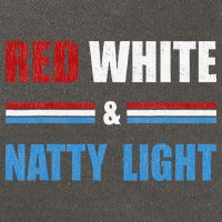 Red White & Natty Light For Wo Beer Lovers amusing Cotton Canvas Backpack