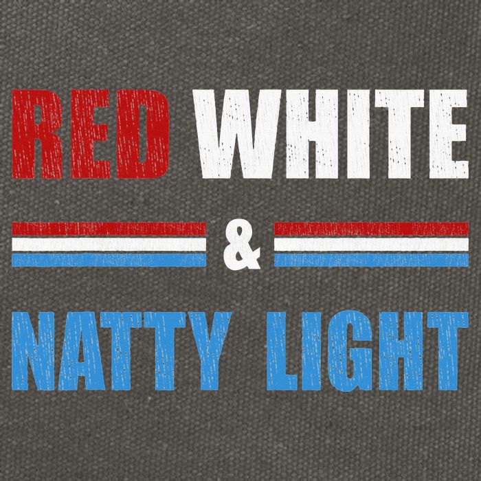 Red White & Natty Light For Wo Beer Lovers amusing Cotton Canvas Backpack