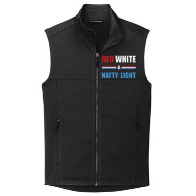 Red White & Natty Light For Wo Beer Lovers amusing Collective Smooth Fleece Vest