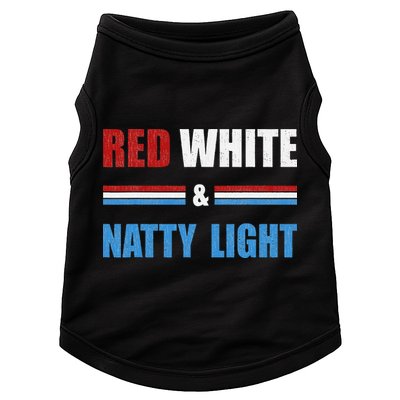 Red White & Natty-Light For Wo Beer Lovers amusing Doggie Tank