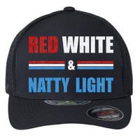 Red White & Natty-Light For Wo Beer Lovers amusing Flexfit Unipanel Trucker Cap