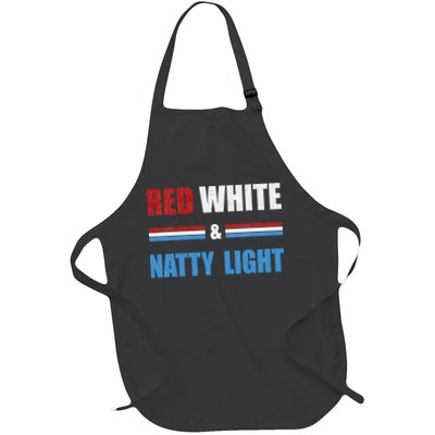 Red White & Natty-Light For Wo Beer Lovers amusing Apron