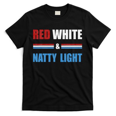 Red White & Natty-Light For Wo Beer Lovers amusing T-Shirt