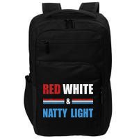 Red White & Natty-Light For Wo Beer Lovers amusing Impact Tech Backpack