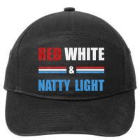 Red White & Natty-Light For Wo Beer Lovers amusing 7-Panel Snapback Hat
