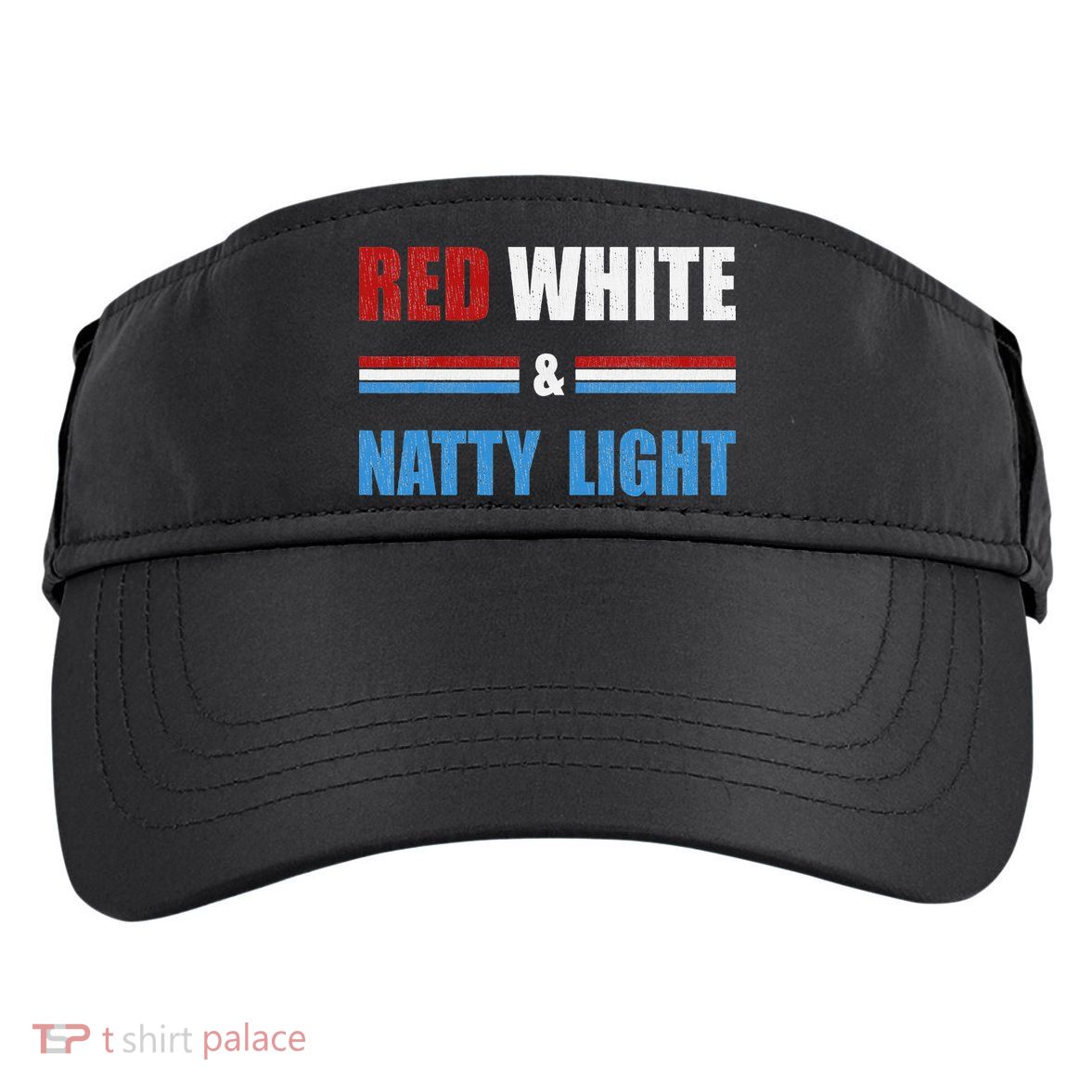 Red White & Natty-Light For Wo Beer Lovers amusing Adult Drive Performance Visor