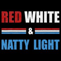 Red White & Natty-Light For Wo Beer Lovers amusing Drawstring Bag