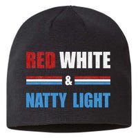 Red White & Natty-Light For Wo Beer Lovers amusing Sustainable Beanie