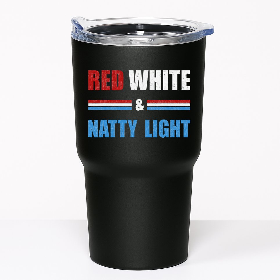 Red White & Natty-Light For Wo Beer Lovers amusing Tumbler