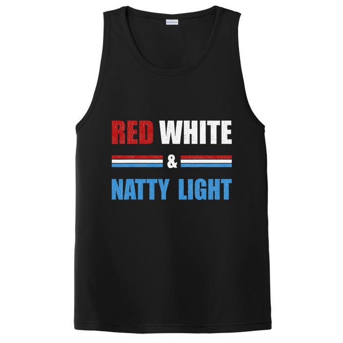 Red White & Natty-Light For Wo Beer Lovers amusing PosiCharge Competitor Tank