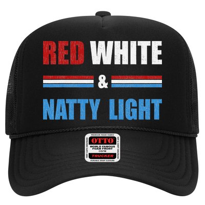 Red White & Natty-Light For Wo Beer Lovers amusing Trucker Hat