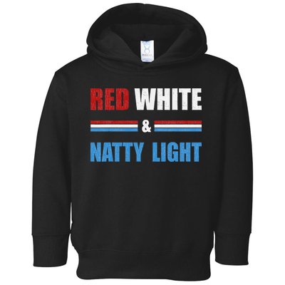 Red White & Natty-Light For Wo Beer Lovers amusing Toddler Hoodie