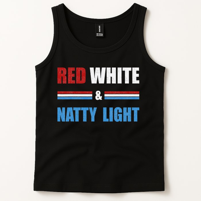 Red White & Natty-Light For Wo Beer Lovers amusing Tank Top