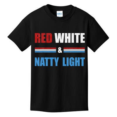 Red White & Natty-Light For Wo Beer Lovers amusing Kids T-Shirt