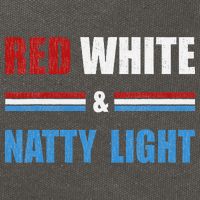 Red White & Natty-Light For Wo Beer Lovers amusing Cotton Canvas Backpack