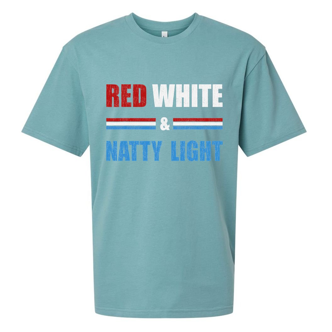 Red White & Natty-Light For Wo Beer Lovers amusing Sueded Cloud Jersey T-Shirt