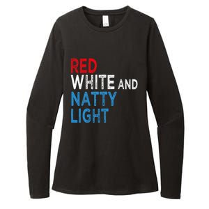 Red White & Natty Light For Men Women Beer Lovers Amusing Womens CVC Long Sleeve Shirt