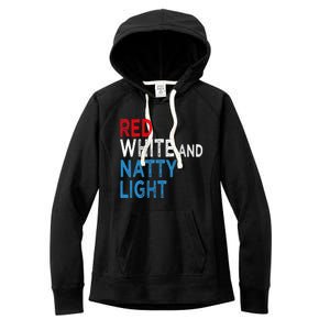 Red White & Natty Light For Men Women Beer Lovers Amusing Women's Fleece Hoodie