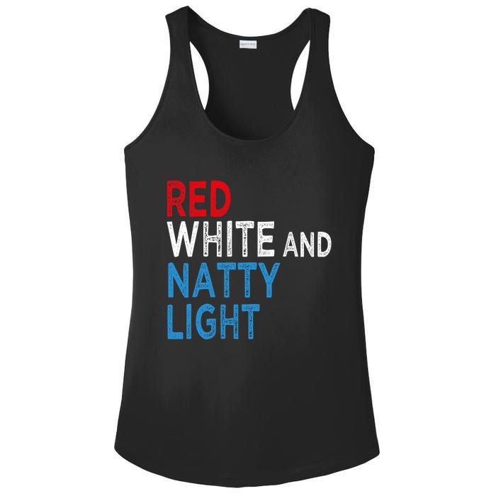 Red White & Natty Light For Men Women Beer Lovers Amusing Ladies PosiCharge Competitor Racerback Tank