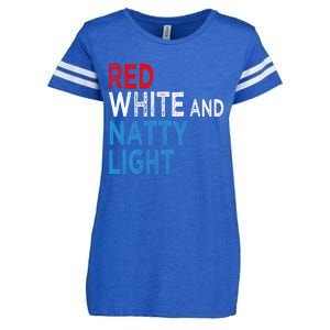 Red White & Natty Light For Men Women Beer Lovers Amusing Enza Ladies Jersey Football T-Shirt