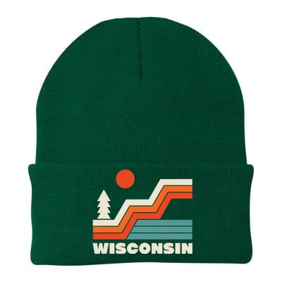 Retro Wisconsin Outdoors Nature Knit Cap Winter Beanie