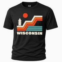 Retro Wisconsin Outdoors Nature Cooling Performance Crew T-Shirt
