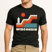 Retro Wisconsin Outdoors Nature Cooling Performance Crew T-Shirt