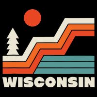 Retro Wisconsin Outdoors Nature Cooling Performance Crew T-Shirt