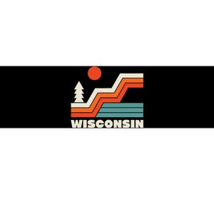 Retro Wisconsin Outdoors Nature Bumper Sticker