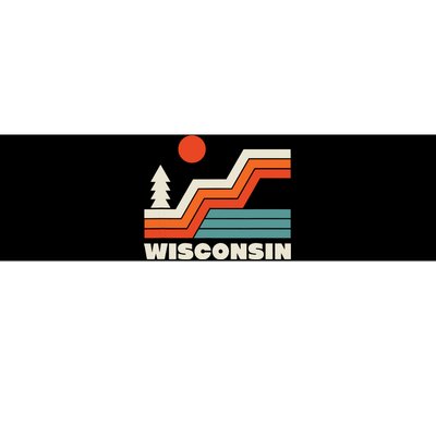 Retro Wisconsin Outdoors Nature Bumper Sticker