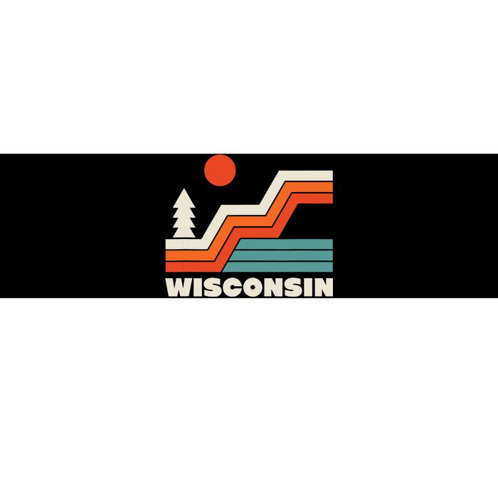 Retro Wisconsin Outdoors Nature Bumper Sticker