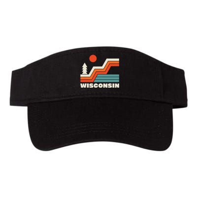 Retro Wisconsin Outdoors Nature Valucap Bio-Washed Visor