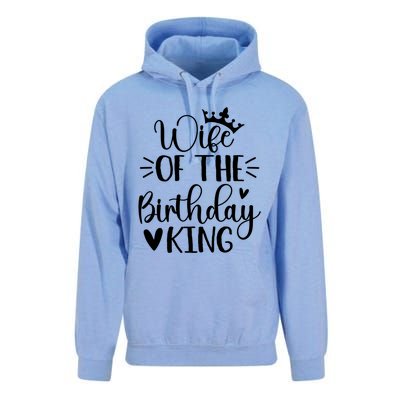 Retro Wife Of The Birthday King Husband Bday Party For Him Gift Unisex Surf Hoodie