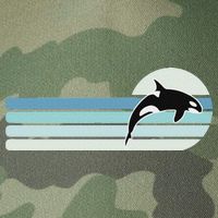 Retro Whale Orca Legacy Tie Dye Trucker Hat