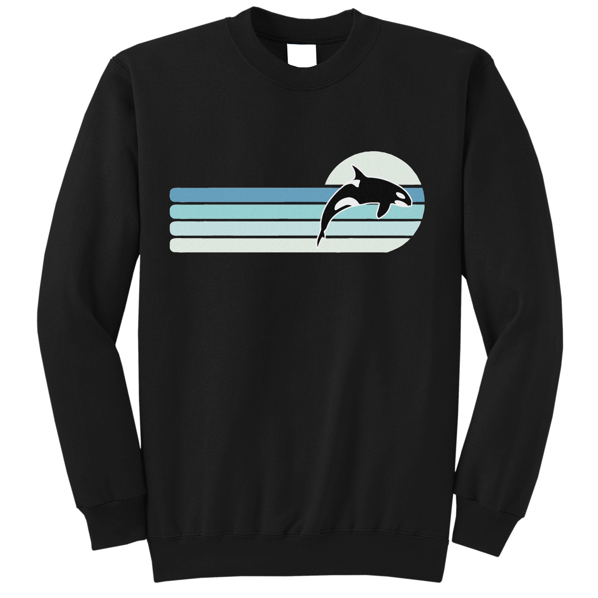 Retro Whale Orca Sweatshirt