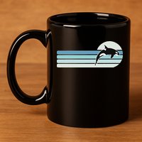Retro Whale Orca 11oz C Handle Ceramic Mug