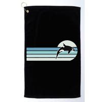 Retro Whale Orca Golf Towel