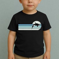 Retro Whale Orca Toddler T-Shirt