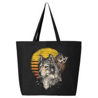 Retro Wolf Owl 25L Jumbo Tote