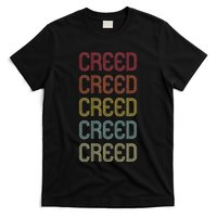 Retro Wordmark Pattern Vintage Personalized 70s T-Shirt